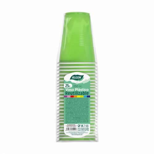 Set čaša za višekratnu upotrebu Algon Zelena 24 kom. 250 ml (25 Dijelovi) Cijena