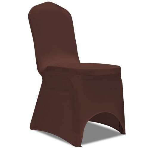 Rastezljive navlake za stolice 6 kom Smeđa boja Cijena