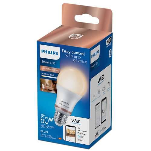 LED žarulja Philips Wiz Standard Bijela F 8 W E27 806 lm (2700-6500 K) Cijena