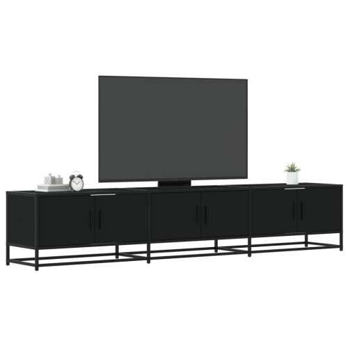 TV ormarić crni 210 x 35 x 41 cm od konstruiranog drva - Crna 1 210 cm Cijena