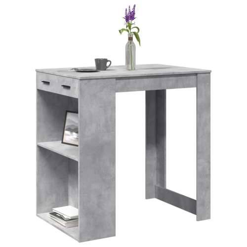 Barski stol boja betona 102x70x103,5 cm konstruirano drvo - Beton siva 1 Cijena