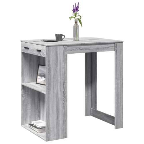 Barski stol sivi 102x70x103,5 cm od konstruiranog drva - Sivi hrast sonoma 1 Cijena