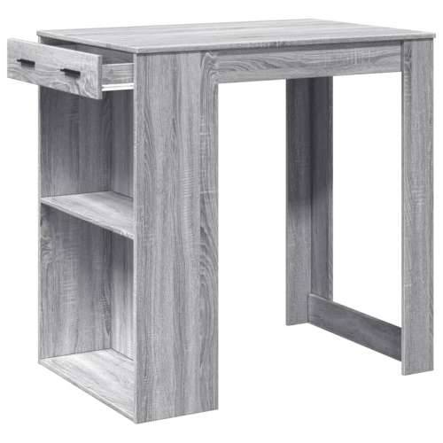 Barski stol sivi 102x70x103,5 cm od konstruiranog drva - Sivi hrast sonoma 1 Cijena