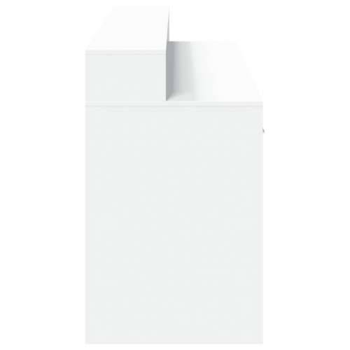 Radni stol LED bijeli 160x55x91 cm od konstruiranog drva - Bijela 160 x 55 x 91 cm Cijena