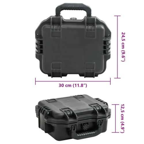 Prijenosni kovčeg crni 30x24,5x12,5 cm od PP-a - 30 x 24.5 x 12.5 cm Cijena