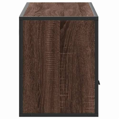 TV ormarić boja hrasta 100x31x39,5 cm konstruirano drvo i metal - Smeđi hrast 1 100 cm Cijena