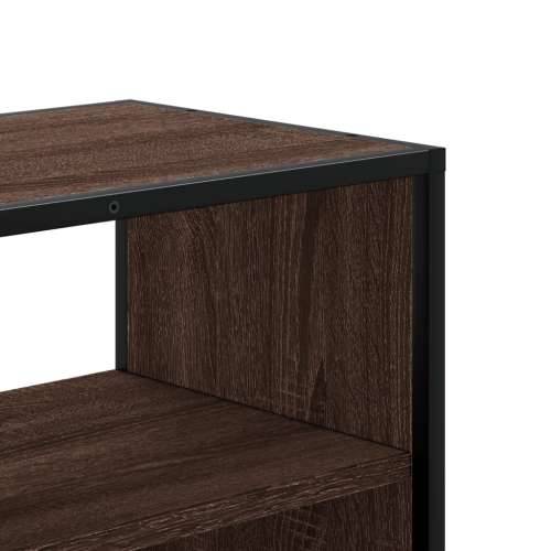 TV ormarić boja hrasta 100x31x39,5 cm konstruirano drvo i metal - Smeđi hrast 1 100 cm Cijena