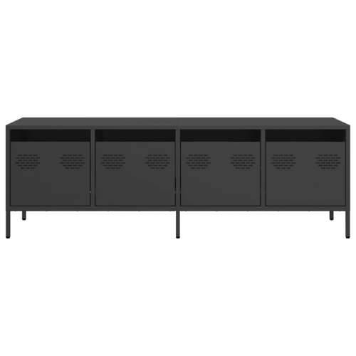 TV ormarić crni 135x39x43,5 cm hladno valjani čelik - Crna 1 135 cm Cijena