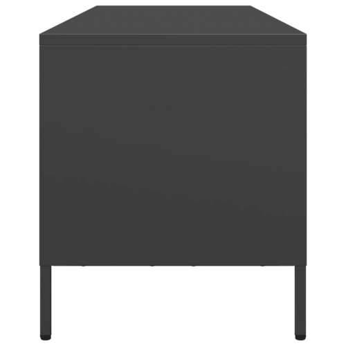 TV ormarić crni 135x39x43,5 cm hladno valjani čelik - Crna 1 135 cm Cijena