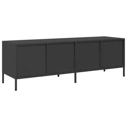 TV ormarić crni 135x39x43,5 cm hladno valjani čelik - Crna 1 135 cm Cijena