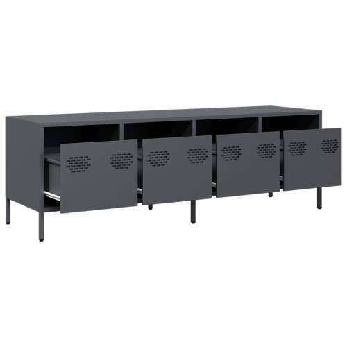 TV ormarić antracit 135 x 39 x 43,5 cm hladno valjani čelik - Antracit 1 135 cm Cijena