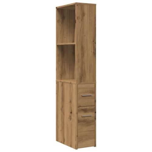Uski kupaonski ormar s kotačima boja hrasta konstruirano drvo - artisian oak 1 Cijena
