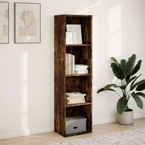 Regal za knjige boja hrasta 40x30x152 cm konstruirano drvo - Dimljeni hrast 1 152 cm 40 cm Cijena