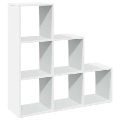 Pregrada / regal za knjige 3 razina bijeli 99x29x99 cm drveni - Bijela 1 99 cm Cijena