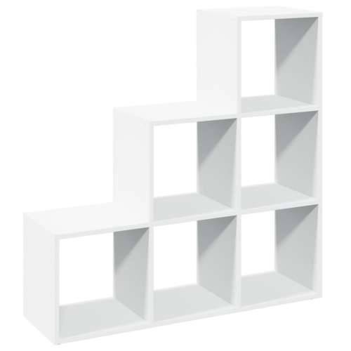 Pregrada / regal za knjige 3 razina bijeli 99x29x99 cm drveni - Bijela 1 99 cm Cijena