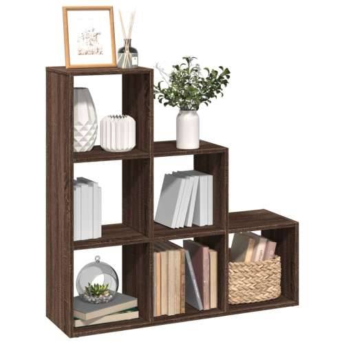 Pregrada / regal za knjige 3 razina hrast 99x29x99 cm drveni - Smeđi hrast 1 99 cm Cijena
