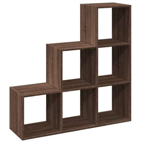 Pregrada / regal za knjige 3 razina hrast 99x29x99 cm drveni - Smeđi hrast 1 99 cm Cijena