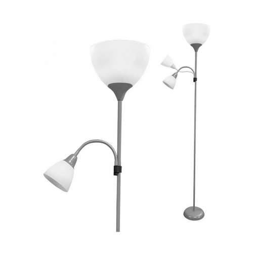 Podna svjetiljka EDM 30010 Boston Srebrna 60 W 220-240 V 176 cm Cijena