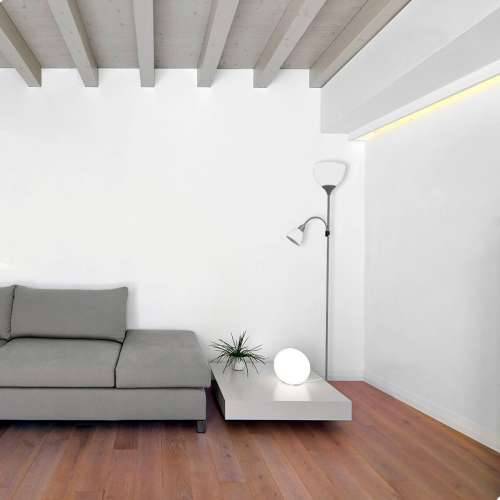Podna svjetiljka EDM 30010 Boston Srebrna 60 W 220-240 V 176 cm Cijena