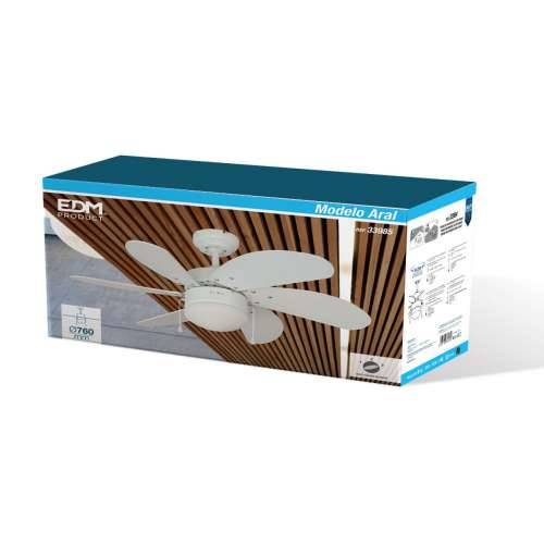 Stropni Ventilator sa Svjetlom EDM 33985 Aral Bijela 50 W Cijena