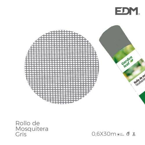 Mreža protiv komaraca EDM 75870 Siva Kaljeno Staklo 0,6 x 30 m Rola Cijena