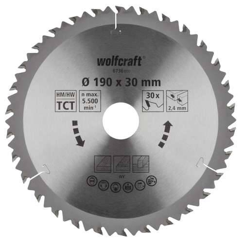 Rezni disk Wolfcraft 6736000 Ø190 X 2,4 mm Cijena