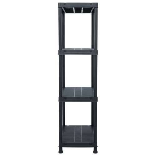 Stalci za pohranu 2 kom crni 60 x 30 x 138 cm plastični - 60 x 30 x 138 cm 1 2 Cijena
