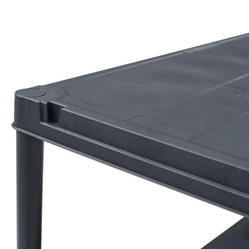 Stalci za pohranu 5 kom crni 60 x 30 x 138 cm plastični - 60 x 30 x 138 cm 1 5 Cijena