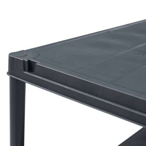 Stalci za pohranu 5 kom crni 125 kg 60 x 30 x 180 cm plastični - 60 x 30 x 180 cm 1 5 Cijena