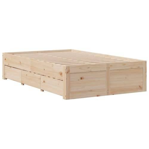 Okvir kreveta bez madraca s ladicama 135 x 190 cm od borovine - Prirodna 135 x 190 cm Cijena