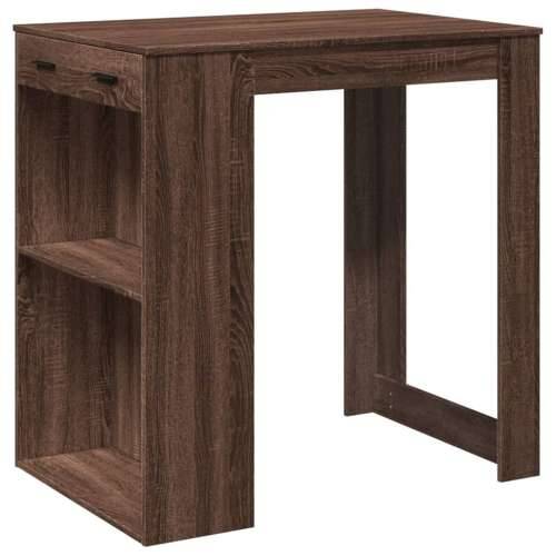 Barski stol smeđa boja hrasta 102x70x103,5 cm konstruirano drvo - Smeđi hrast 1 Cijena