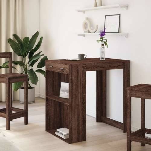 Barski stol smeđa boja hrasta 102x70x103,5 cm konstruirano drvo - Smeđi hrast 1 Cijena