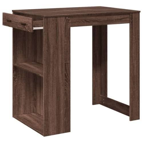 Barski stol smeđa boja hrasta 102x70x103,5 cm konstruirano drvo - Smeđi hrast 1 Cijena