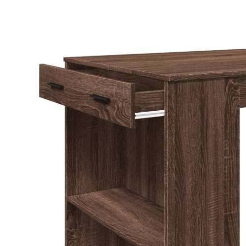 Barski stol smeđa boja hrasta 102x70x103,5 cm konstruirano drvo - Smeđi hrast 1 Cijena
