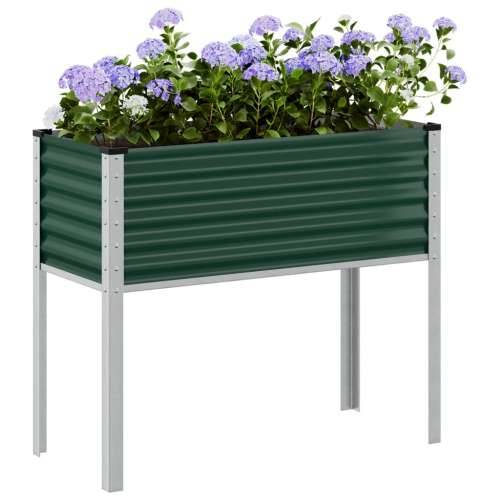 Vrtna sadilica zelena 100x41x90 cm čelična - Čelik/zelena 100 x 41 x 90 cm 1 Cijena
