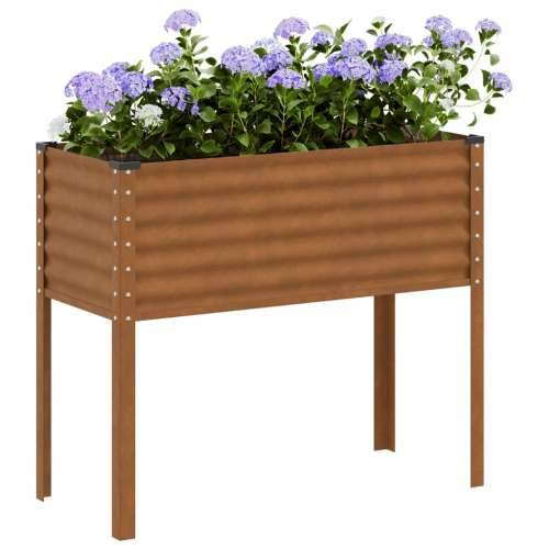 Vrtna sadilica 100x41x90 cm od pohabanog čelika - Otporni čelik / smeđa 100 x 41 x 90 cm 1 Cijena