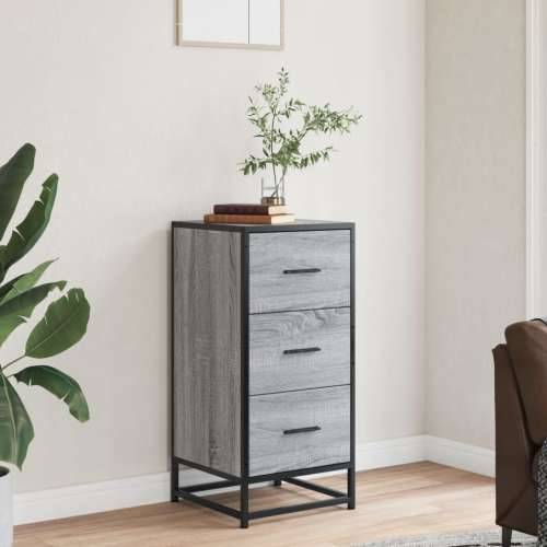 Komoda boja hrasta sonome 35,5x35x76 cm konstruirano drvo metal - Sivi hrast sonoma 1 Cijena