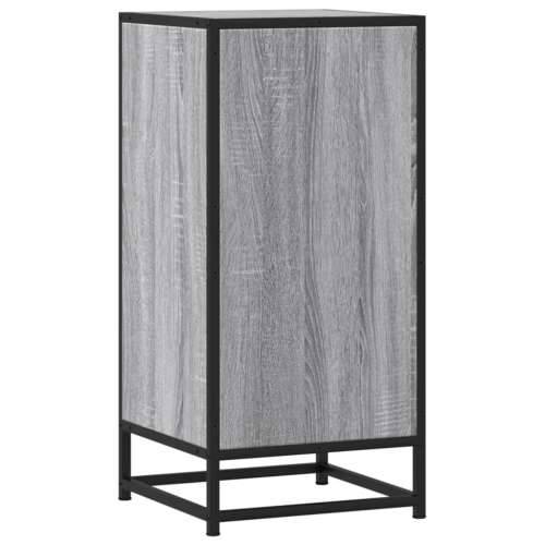 Komoda boja hrasta sonome 35,5x35x76 cm konstruirano drvo metal - Sivi hrast sonoma 1 Cijena