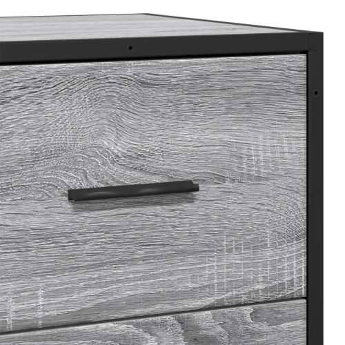 Komoda boja hrasta sonome 35,5x35x76 cm konstruirano drvo metal - Sivi hrast sonoma 1 Cijena