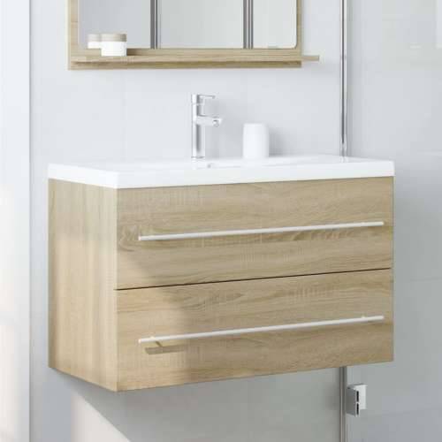 Ormarić za Lavabo - Umivaonik boja drva 80x38,5x48 cm konstruirano drvo - sonoma hrast 80 x 38.5 x 48 cm 1 Cijena