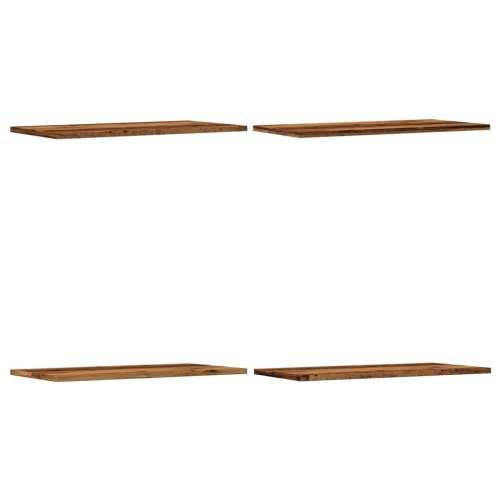 Zidne police 4kom boja staro drvo 60x30x1,5cm konstruirano drvo - Staro drvo 60 x 30 x 1.5 cm 4 Cijena