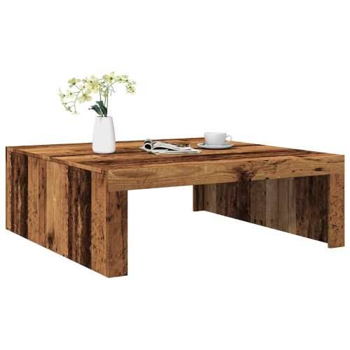 Stolić za kavu boja starog drva 100x100x35 cm konstruirano drvo - Staro drvo 100 x 100 x 35 cm 1 Cijena