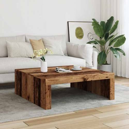 Stolić za kavu boja starog drva 100x100x35 cm konstruirano drvo - Staro drvo 100 x 100 x 35 cm 1 Cijena
