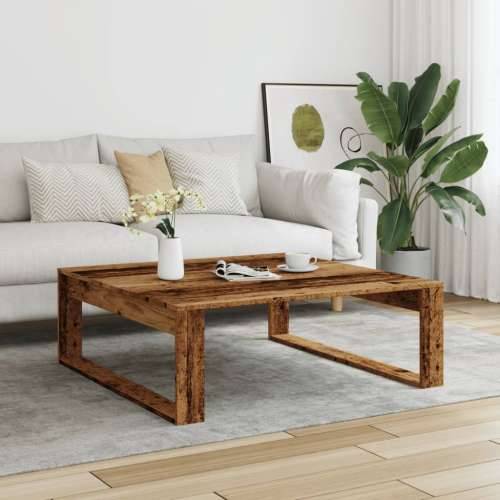 Stolić za kavu boja starog drva 100x100x35 cm konstruirano drvo Staro drvo 1 Cijena
