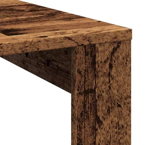 Stolić za kavu boja starog drva 100x100x35 cm konstruirano drvo Staro drvo 1 Cijena