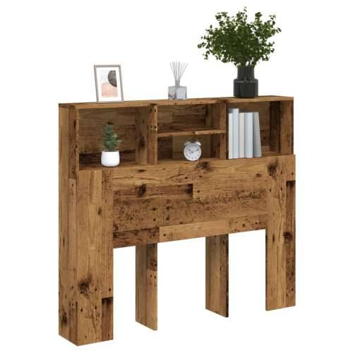 Uzglavlje s ormarićem boja starog drva 120x19x103,5 cm drveno - Staro drvo 120 x 19 x 103.5 cm 1 Cijena