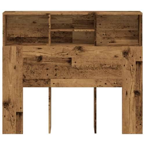 Uzglavlje s ormarićem boja starog drva 120x19x103,5 cm drveno - Staro drvo 120 x 19 x 103.5 cm 1 Cijena