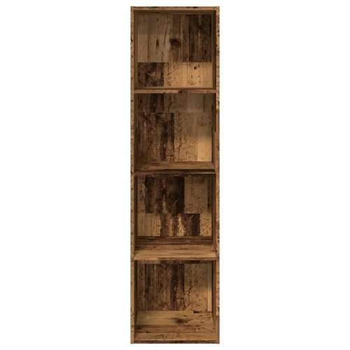 Regal za knjige boja starog drva 40x30x152 cm konstruirano drvo - Staro drvo 1 152 cm 40 cm Cijena