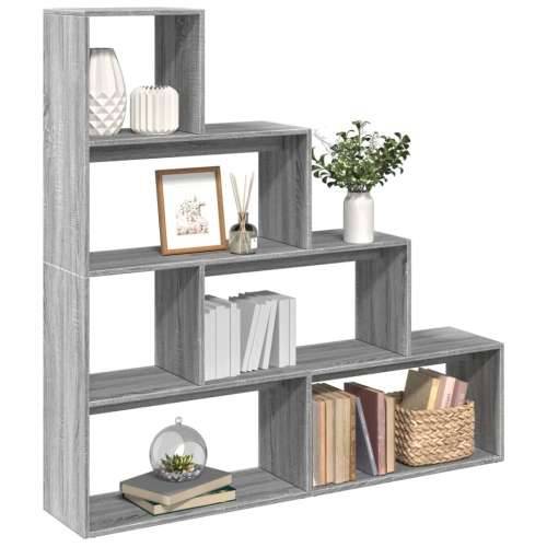 Pregrada/regal za knjige 4razina sonoma 143,5x29x143,5cm drveni - Sivi hrast sonoma 1 143.5 cm Cijena