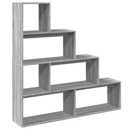 Pregrada/regal za knjige 4razina sonoma 143,5x29x143,5cm drveni - Sivi hrast sonoma 1 143.5 cm Cijena
